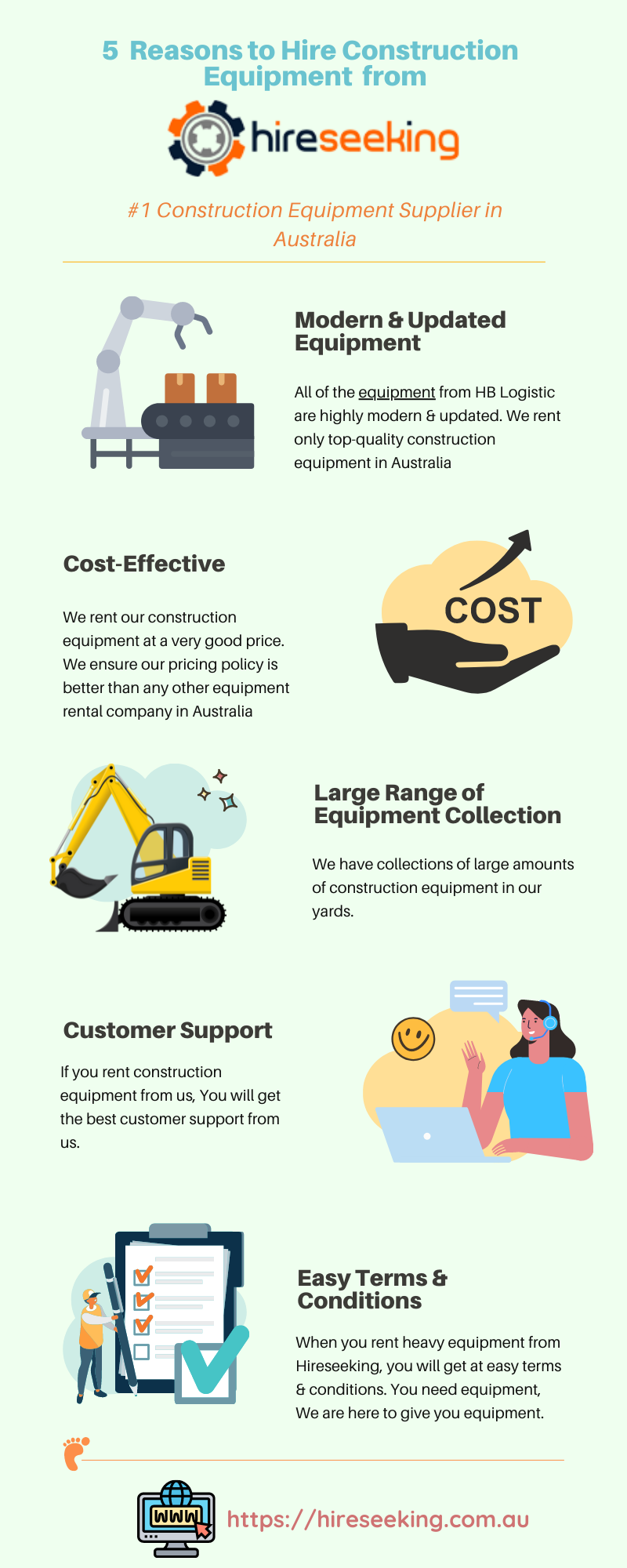 5 Simple Reason to Hire Construction Equipment from Hireseeking